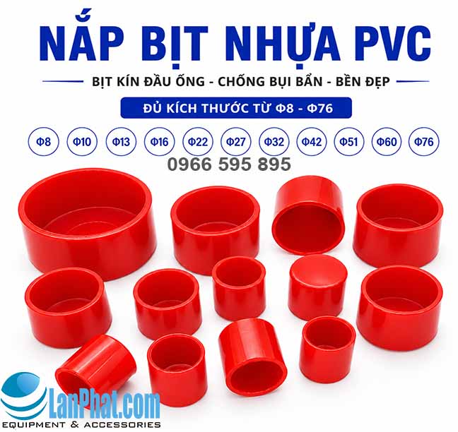 Nắp Nhựa Bịt Đầu Sắt Ống Phi 10-12-342–48 | Lân Phát