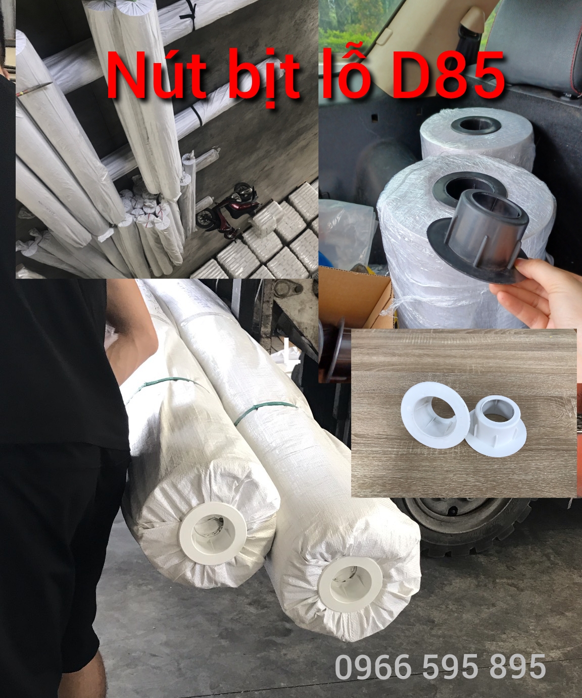 Đầu bịt lõi nhựa cuộn màng phi 76 -Nắp nhựa phi 76mm - Dùng để đóng nắp cuộn lõi