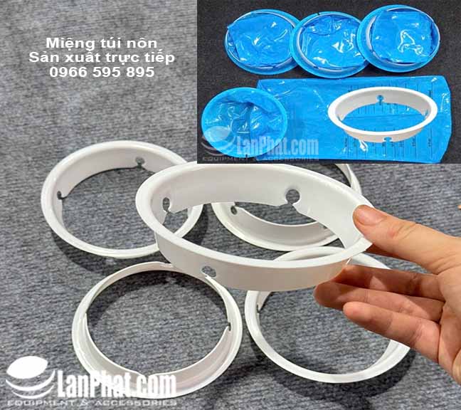 Sản xuất Vòng nhựa trắng giúp định hình túi nôn