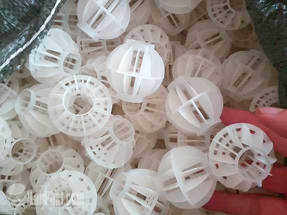 Quả cầu nhựa lọc bụi (Hay Cầu nhựa tách khí/ tách sơn) D50,D100