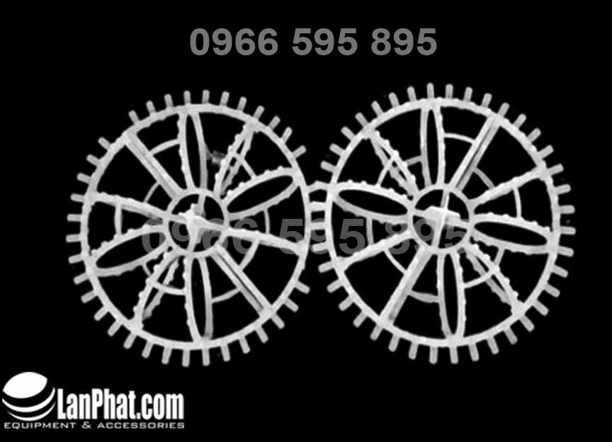 Vật liệu đệm trong tháp hấp thụ Cầu nhựa D75 dạng gai
