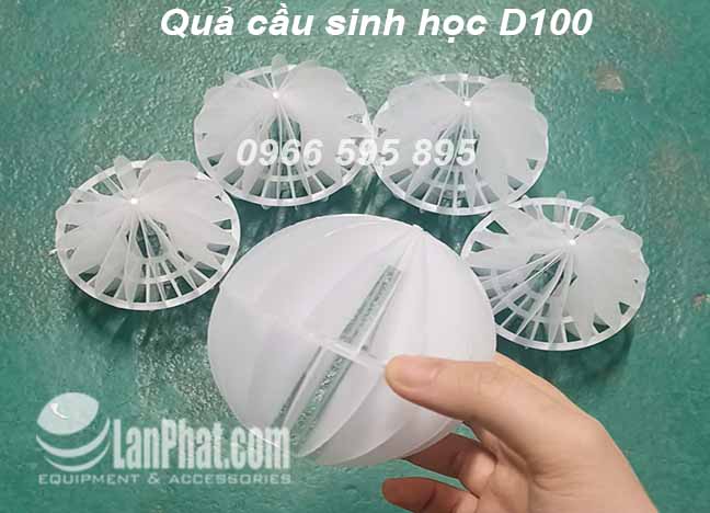 Giá thể vi sinh dạng cầu D100 Giá thể vi sinh dạng cầu D100