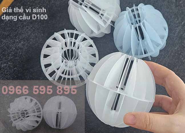 Quả cầu nhựa lọc bụi (Hay Cầu nhựa tách khí/ tách sơn) D50,D100