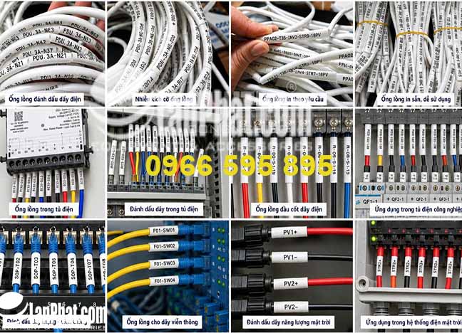 in dịch vụ ống co nhiệt lồng dây điện