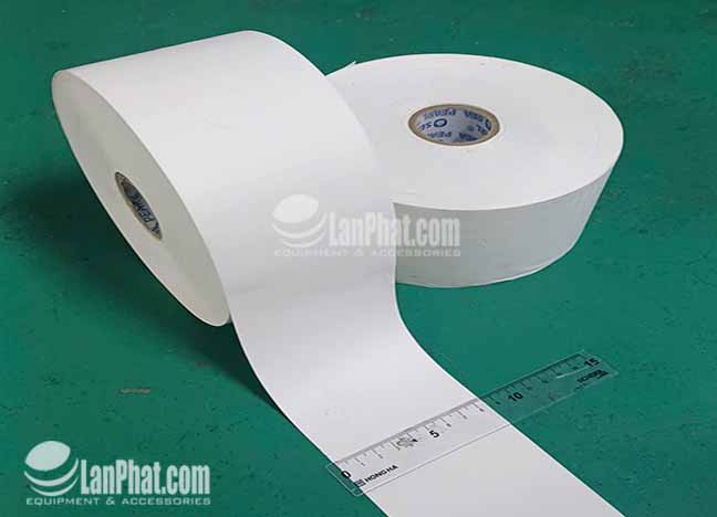 Tem nhãn vải ruban 7cm (NT002 7cm) cuộn dài 200m