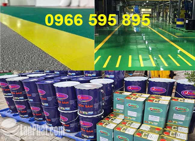 Sơn sàn Công nghiệp, Sơn vạch kẻ đường JMAX chất lượng cao, giá tại xưởng.