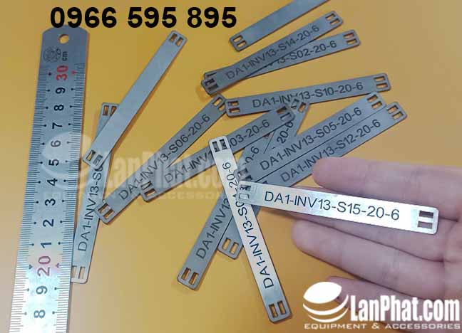 Thẻ Inox, bảng, Tem im loại, Tem mica tủ điện lấy ngay tại Hà Đông