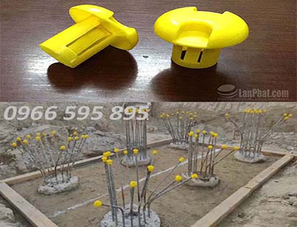 Đầu sắt bằng nhựa nắp chụp ống thép